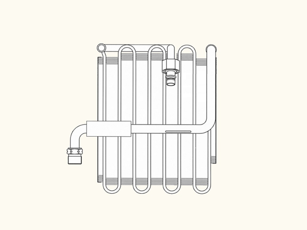 レンジャー　エバポレーター　GK1H　88520-1700C　447600-0581　O-リング1個同梱　社外新品
