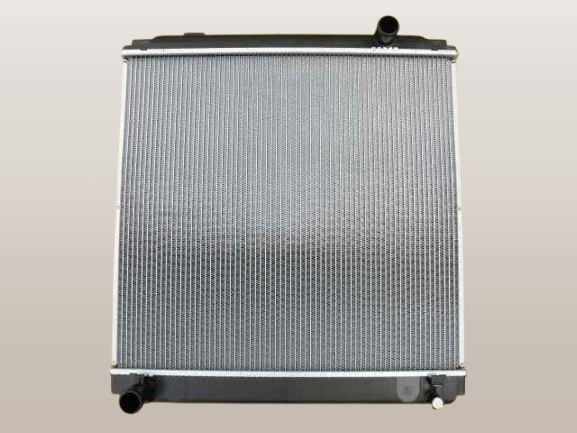 ラジエーター　ヒノ　デュトロ　XZU412M　16400-58650　リビルト　ブラケット再利用