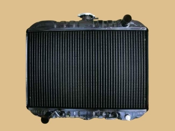 三菱フォークリフト　ラジエーター　FD18-18T　ノンクラッチ車　91202-01200　1111-975-1000　新キャップ付　リビルト品