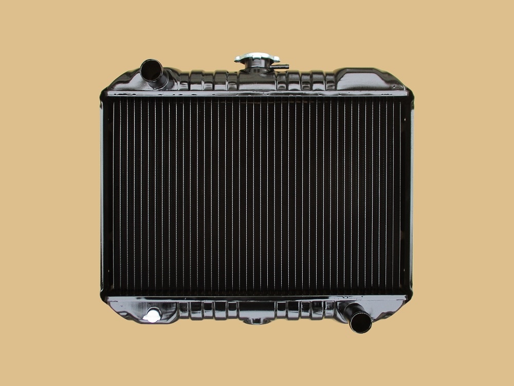 三菱フォークリフト　ラジエター　FC15-F25　クラッチ車　91301-00300　1111-896-0001　新キャップ付　リビルト品