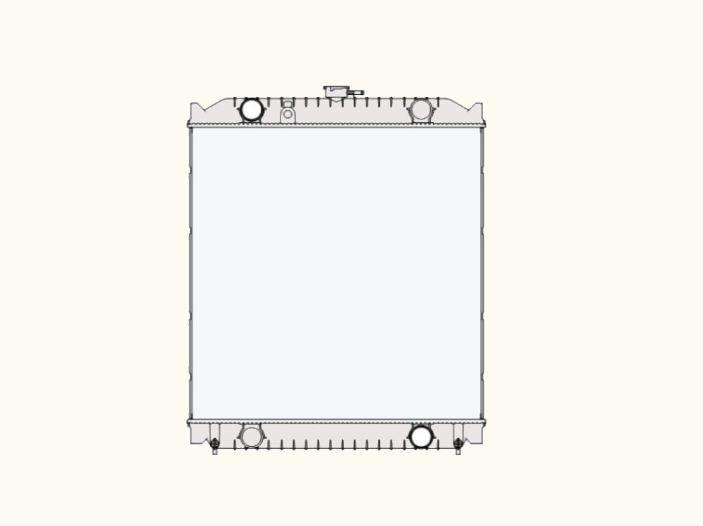 発電機　ラジエーター　AIRMAN　SDG60AS　38100-41700　232000-3270　ラジエーターキャップ付き　ブラケット再利用　社外新品