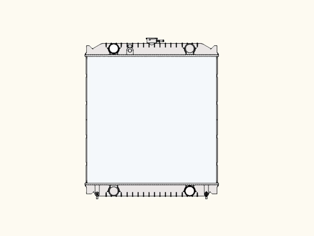 発電機　ラジエーター　AIRMAN　SDG100S　232000-7851　ラジエーターキャップ付き　ブラケット再利用　社外新品