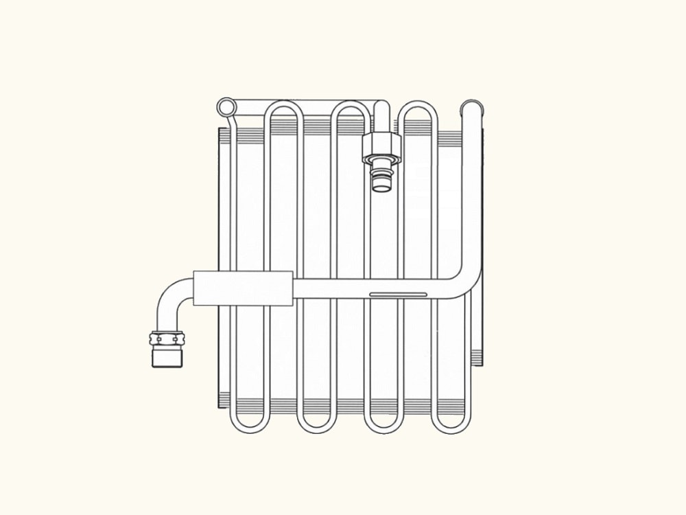 レンジャー　エバポレーター　FD1JPB　447600-0581　+　447500-0250　エキスパンションバルブ　O-リング1個同梱　社外新品
