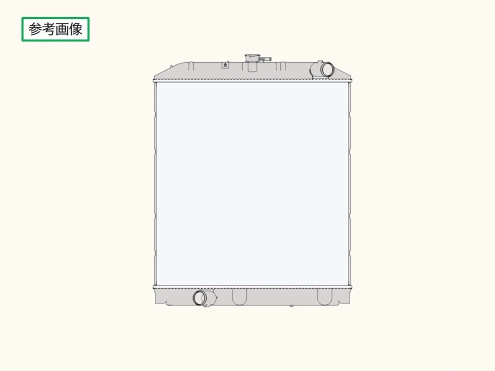 デュトロ　ラジエーター　輸出用　XZU342　XZU404　XZU414　XZU424　XZU434　16400-78130　ブラケット再利用　同梱カラー使用し取り付け厳守　社外新品