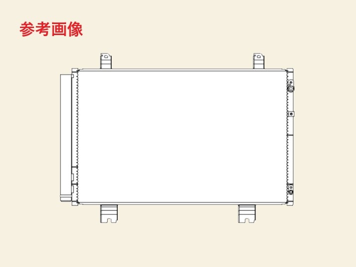 レクサス　LS460　コンデンサー　USF40　USF41　88460-50201　447760-3510　O-リング2個付き　社外新品