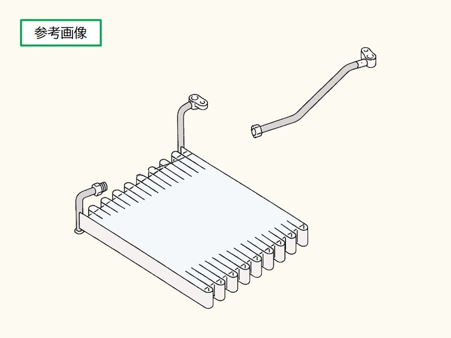キャンター　コンデンサー　FB501A　FB501B　FB511A　FB511B　FD501B　MC126518　ME749031　447710-1630　社外新品（コア+チューブ1本のみ商品）　ファン等はついていません。　社外新品