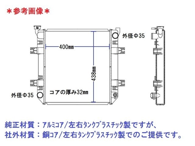 日産フォークリフト ラジエーター PJ02 21410-40K02 2141040K02