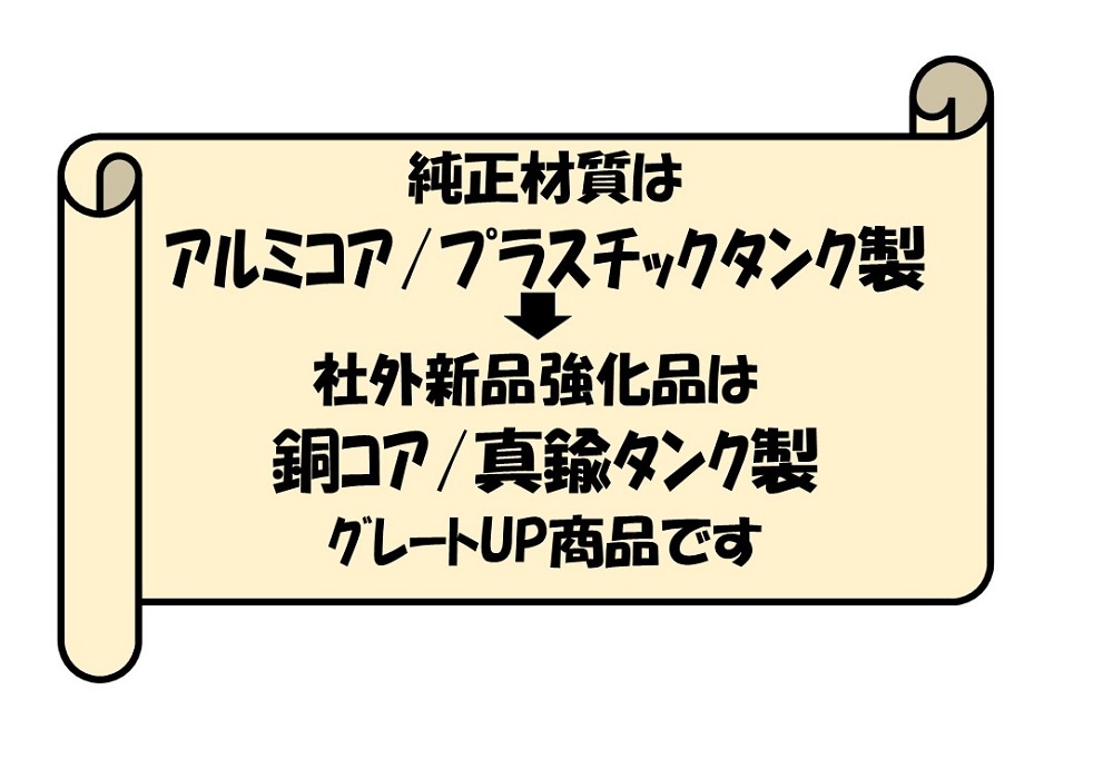 フェラーリ F512TR ラジエーター ZFFLA40JAP 150212 RH側(センサー穴無し側) グレードUP品