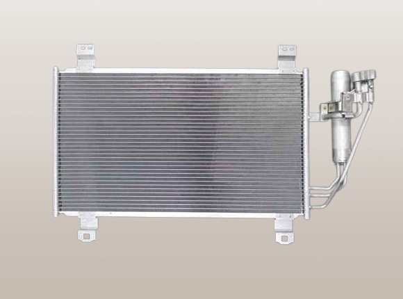 デミオ コンデンサー DJLFJ DF7B-61-480A O-リング付 社外新品 有限