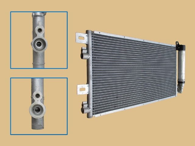 ★リキッドタンクに凹み有り・テストOK・1台のみの特価品★　BMW　ミニ　コンデンサー　RA16　RE16　ME14　64531490572　社外新品