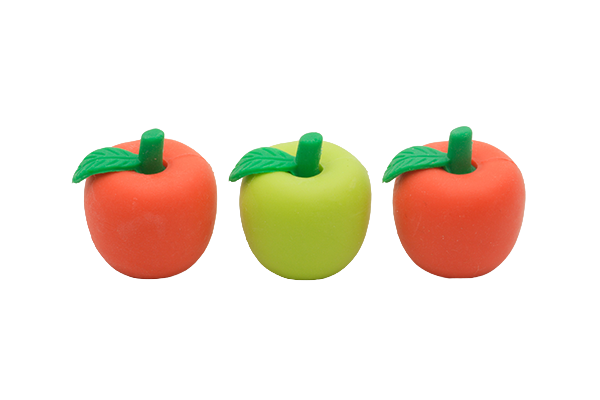 さきっちょ りんご消しゴム | 1個単品,せいかつ,さきっちょ | おもしろ
