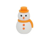 雪だるま　オレンジ消しゴム