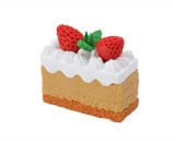 昭和レトロ ケーキ消しゴム レア 四角ショート　ファンシー JP80年代ファンシー文具♡ケーキ消しゴム・Cake Eraser Vintage