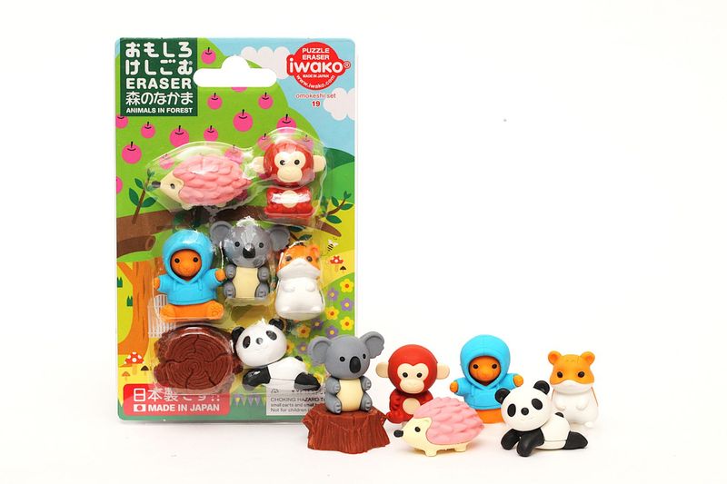 動物消しゴム 楽天市場】アニマル消しゴム{ 文具 どうぶつ 動物 おもしろ イワコー