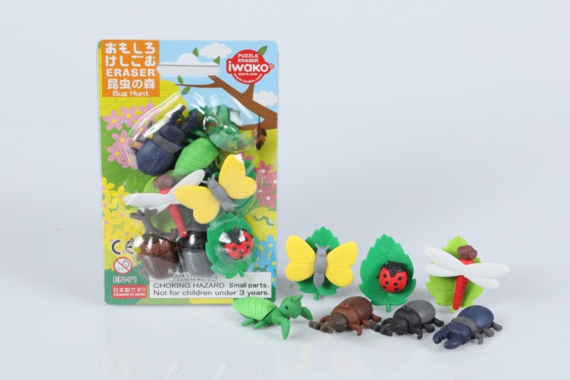 ブリスターパック消しゴム 昆虫の森 | ブリスター＆プチケース,動物の