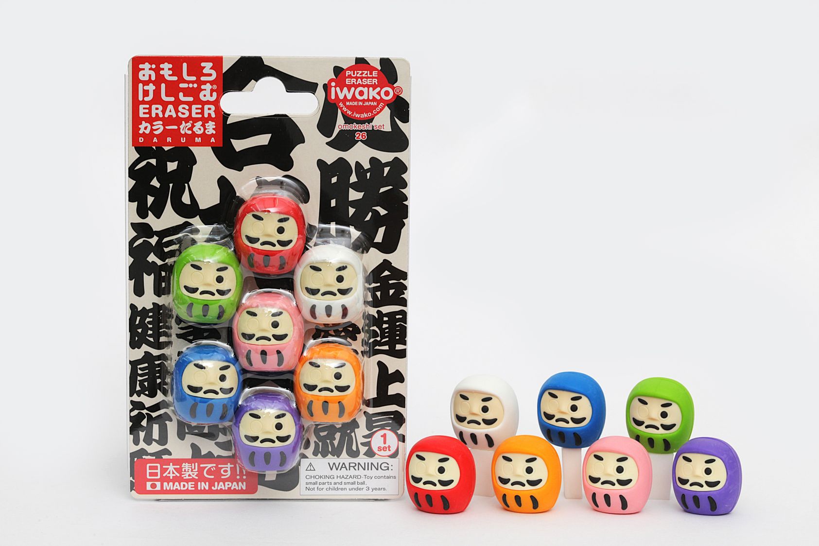 ブリスターパック消しゴム カラーだるま | ブリスター＆プチケース