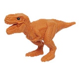 ティラノサウルス　オレンジ消しゴム