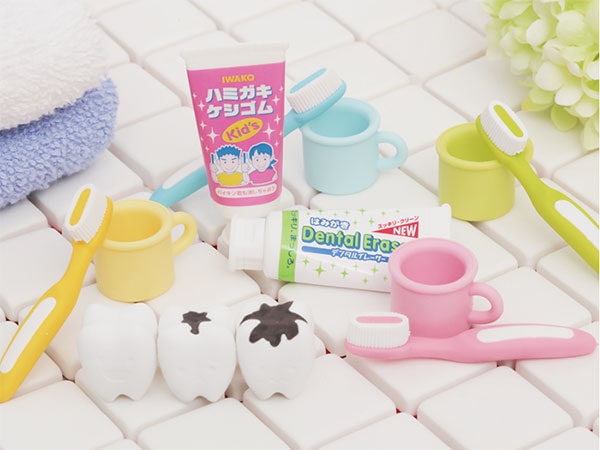 ハミガキ消しゴム［60個入］ | 60個セット,くらしのなかま | おもしろ