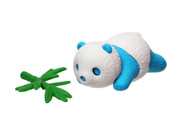 ベビーパンダ ブルー消しゴム | 1個単品,どうぶつ,ベビーパンダ