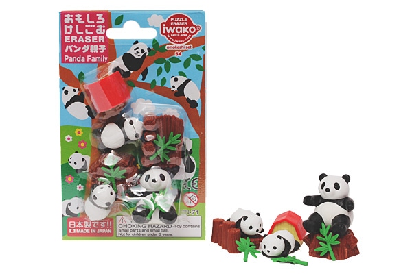 2/28迄当時物 HALL MARKホールマーク PANDA パンダ 消しゴム ブリスターパック消しゴム パンダの親子 | ブリスター＆プチケース