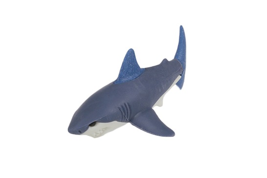 ホオジロザメ ブルー消しゴム | 1個単品,どうぶつ,シーアニマル2