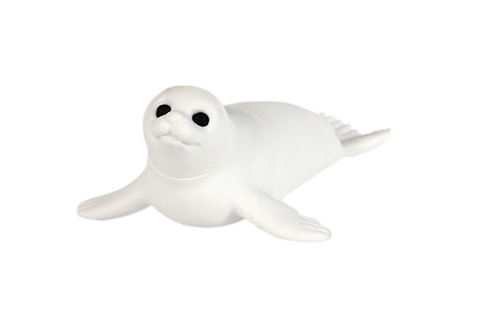 ベビーアザラシ ホワイト消しゴム | 1個単品,どうぶつ,マリン