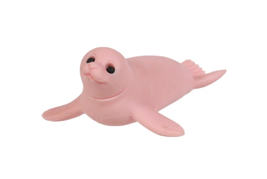 ベビーアザラシ ピンク消しゴム | 1個単品,どうぶつ,シーアニマル2