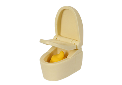 便器 イエロー消しゴム | 1個単品,せいかつ,うんち | おもしろ消しゴム