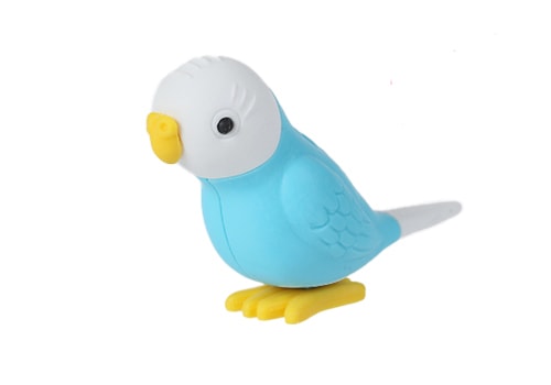 インコ ブルー消しゴム | 1個単品,どうぶつ,鳥 | おもしろ消しゴムの