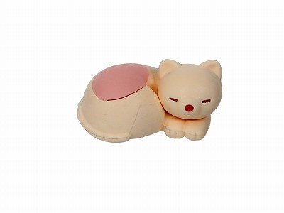 眠りネコ ピンク消しゴム | 1個単品,どうぶつ,パステルキャット