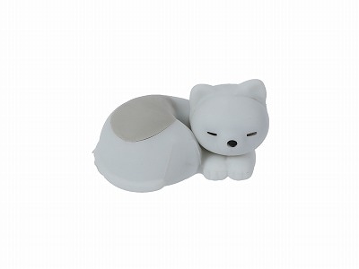 眠りネコ グレー消しゴム | 1個単品,どうぶつ,パステルキャット