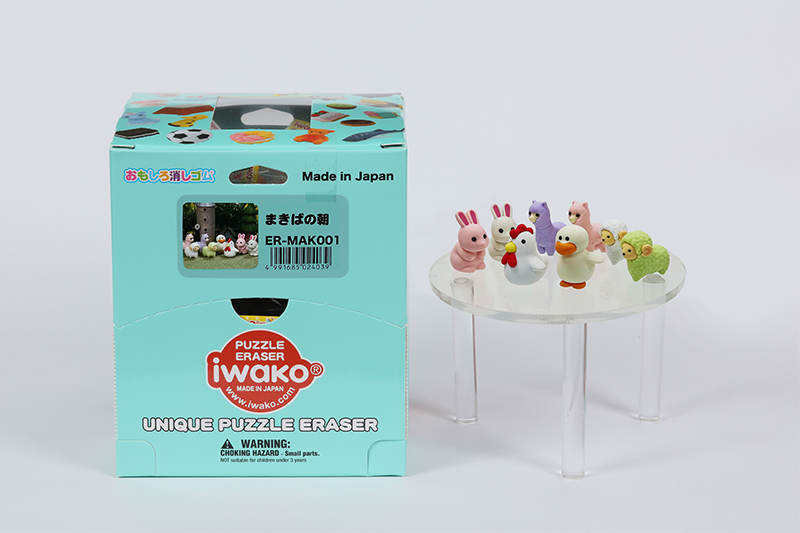 まきばの朝消しゴム［60個入］ | 60個セット,動物のなかま | おもしろ