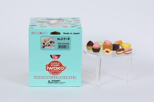 イワコー　四角ケーキ　レアカラー　3点セット イワコー 四角ケーキ レアカラー 3点セット NO.3ケーキ消しゴム