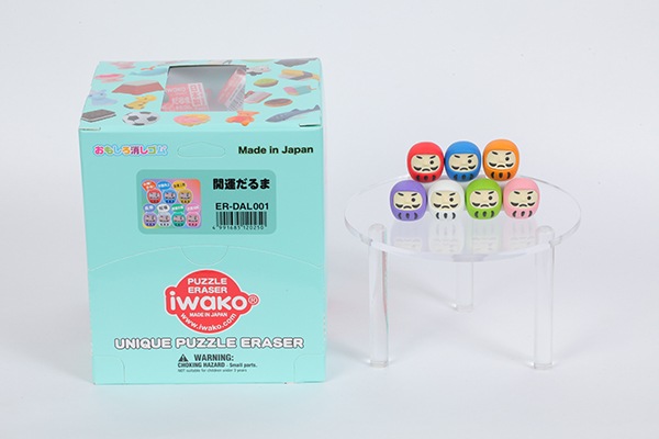 開運だるま消しゴム［60個入］ | 60個セット,くらしのなかま