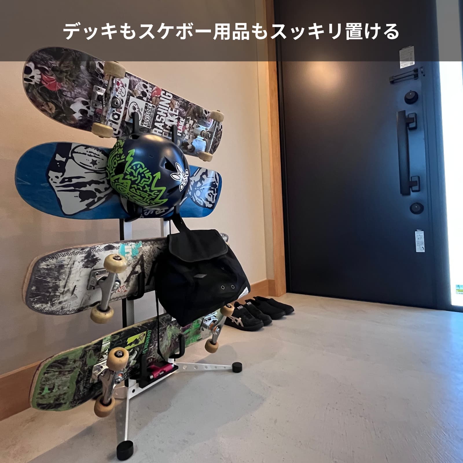 【再入荷】スケートボードデッキスタンド「flipper」