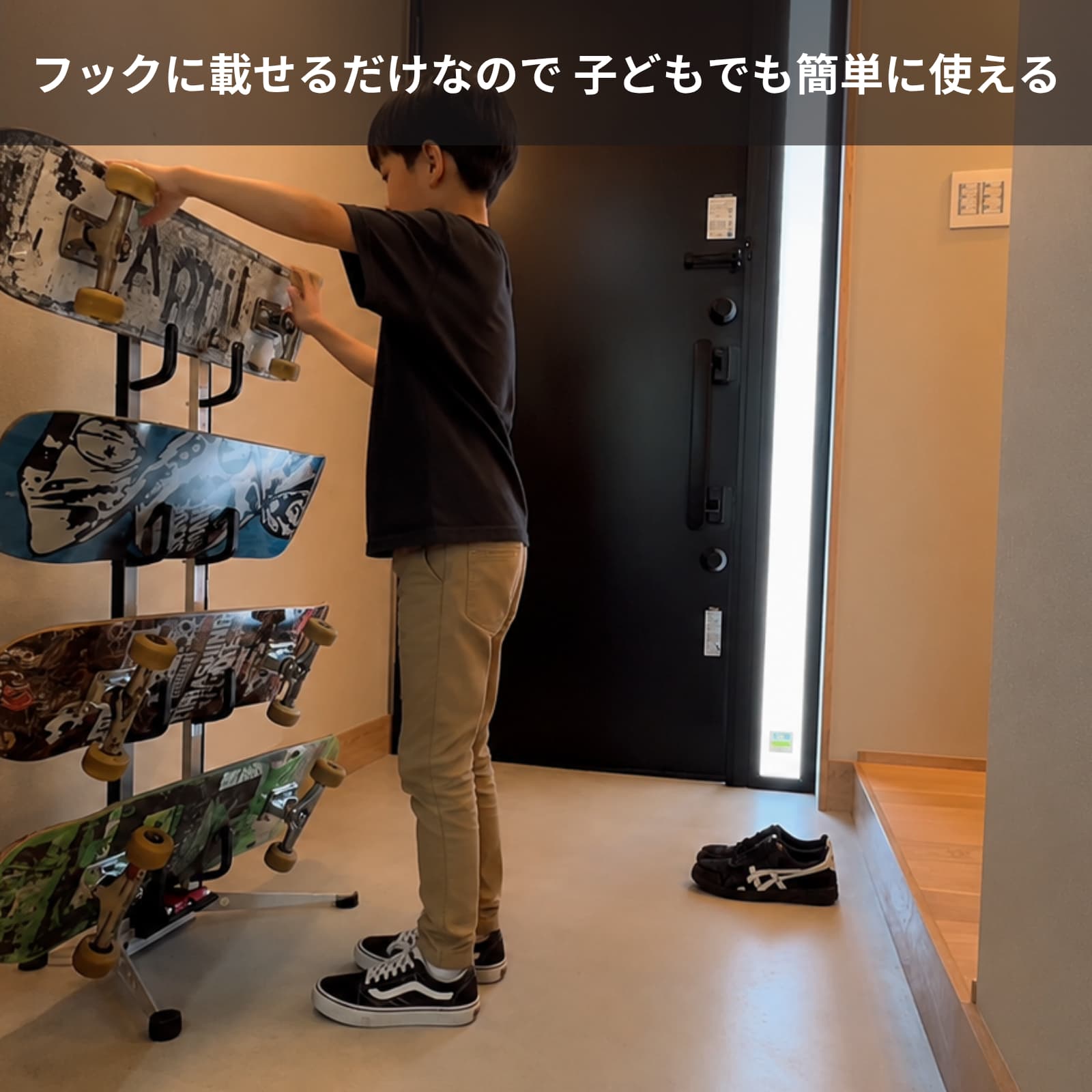 【再入荷】スケートボードデッキスタンド「flipper」