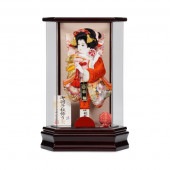 【羽子板】8号 振袖 花宴(春慶塗アクリルケース)〈美光作〉[212-045]|羽子板
