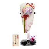 【羽子板】13号 創作羽子板 久寿玉(白市松)〈摩耶作〉[212-101]|羽子板