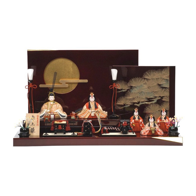 木目込み雛人形】慶園雛 十五人揃い三段飾り | 真多呂作 ｜雛人形・五