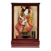 【羽子板】9号 振袖 金襴姫(赤)〈宝童作〉[222-004]|羽子板