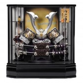 【五月人形】12号 シルバー彫金 アクリルケース飾り〈雅秀作〉[225-105]|五月人形