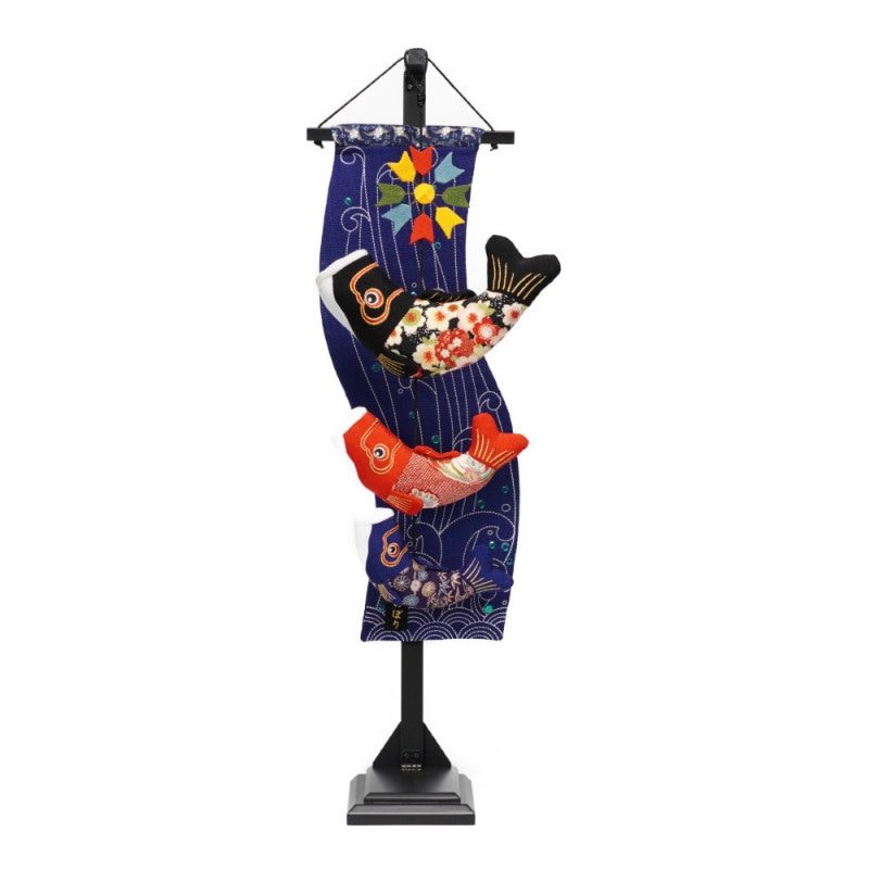 つるし飾り】室内鯉 鯉の滝のぼり(中) 5-S32N 〈男の子〉[225-091