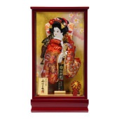 【羽子板】10号 振袖 金襴詩音(赤)〈宝童作〉[222-020]|羽子板