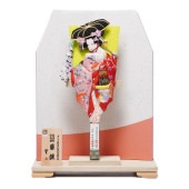 【羽子板】13号 藤娘 七分身 極上本絹 屏風飾り〈むさしや豊山作〉[232-019]|羽子板
