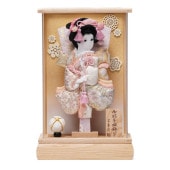 【羽子板】9号 撫子姫(白) アクリル〈宝童作〉[232-042]|羽子板