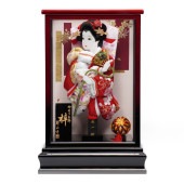 【羽子板】8号 金彩雲に霞(白)×刺繍桜(赤)〈匠一好作〉[232-068]|羽子板