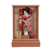 【羽子板】7号 振袖 華(パールピンク塗)〈美光作〉[212-107]|羽子板