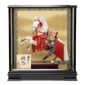 【武者人形】8号 奉尚馬 跳馬 白〈穂州作〉[235-078]|武者人形|その他の人形