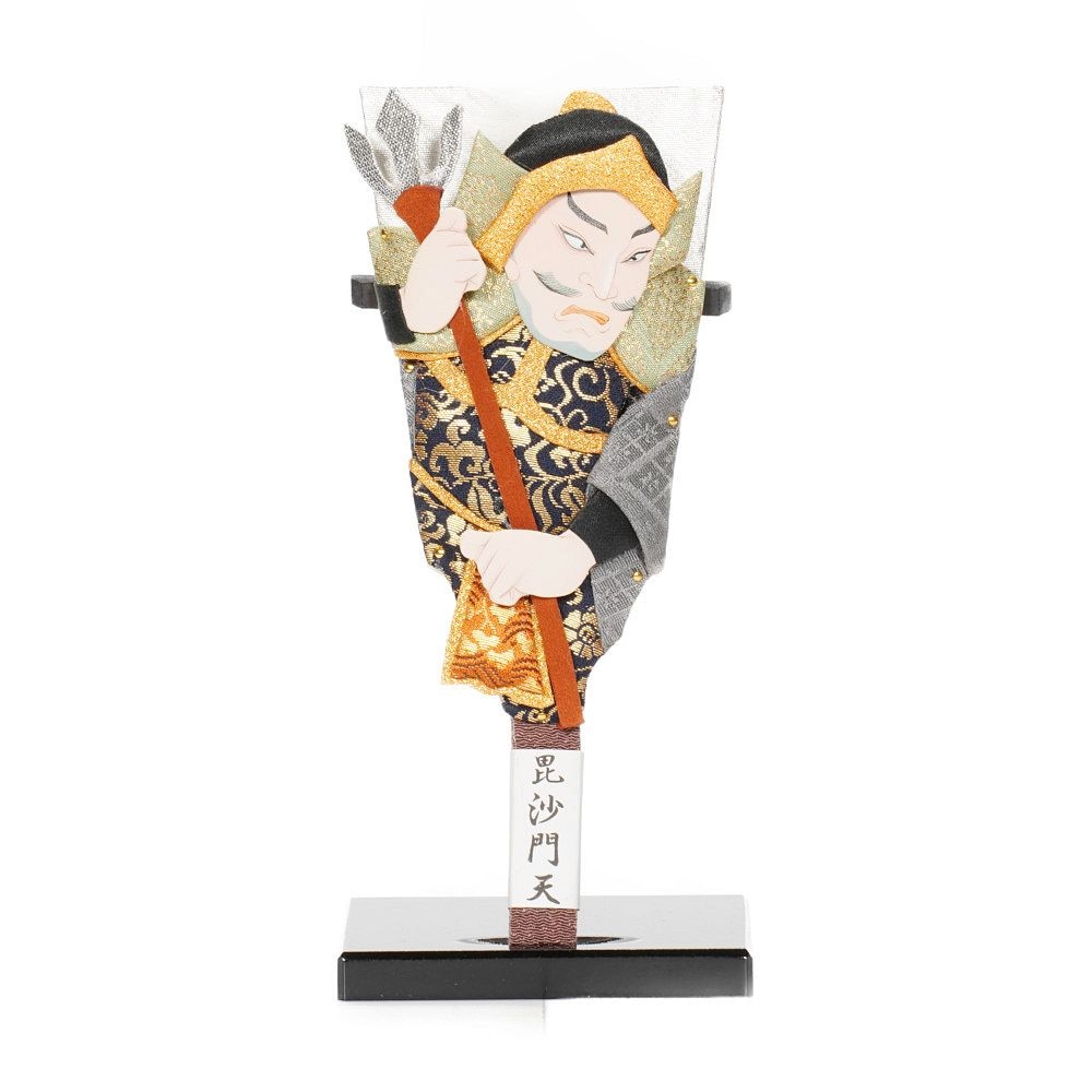 羽子板】7号 豆板 七福神 毘沙門天〈むさしや豊山作〉[242-003