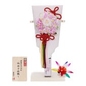 【羽子板】8号 創作羽子板 久寿玉 花もも〈摩耶作〉[242-024]|羽子板